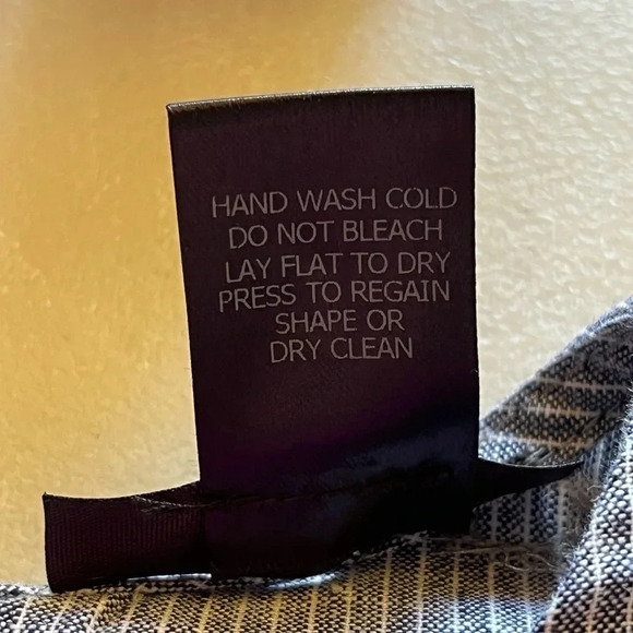 Aqua Blue White Striped Linen Blend Tie Waist Crop Top Sleeveless XS Nautical - Picture 7 of 9